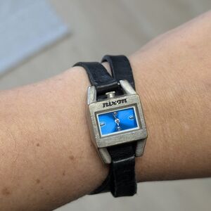 Nixon Black and Blue Wearable Watch